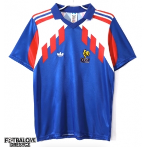 Francie 1990 Retro Domácí Dres Krátký Rukáv Francie 1990 Retro Domácí Dres Krátký Rukáv